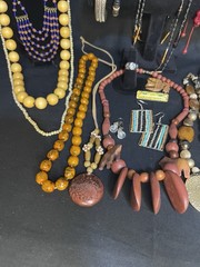 Vintage To Now Boho Costume Jewelry Lot Necklace Earrings Bracelet Ring Hippie