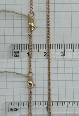 Vintage Original Rose Gold Chain 14K 585 19.69 in 3,35 gr. Factory Tag Ukraine