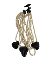 Gerda Lynggaard Monies Vintage Polished Bovine Bone And Horn Statement Necklace