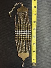 Vintage Rhinestone Mesh Bracelet (1970s-1980s)