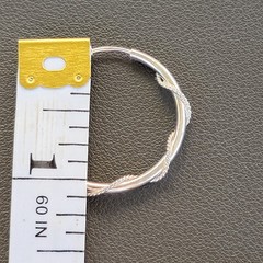 Vintage Sterling Silver Twisted Rope Hoop Pierced Earrings 925 Dainty