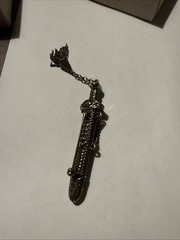Multicolor Crystal Antique Bronze Ton Multicolor Sword Brooch By JTV