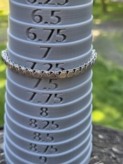 Vintage Monet Endless Heart Bracelet Silver Tone Dainty Stacker