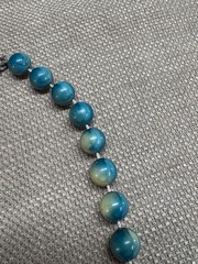Colorful Necklace Vintage Wood or Plastic Beaded Vintage see pics 14″
