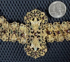Antique Austro-Hungarian Jeweled Enamel Belt – Renaissance Revival 19thC