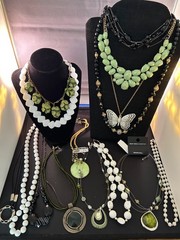 Vintage To Modern Costume Jewelry Lot 100% Wearable Or Resell Necklaces + J24