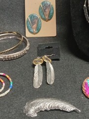 Southwestern Theme Costume Jewlery Lot Necklaces Bracelets Earings 25+ Pieces
