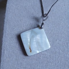 MOP high quality natural rainbow ABALONE MOSAIC SQUARE PENDANT modern triangles