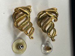 VTG Jewelry Gold Tone Earrings Watch Bracelets Liz Claiborne Neckace Pin READ