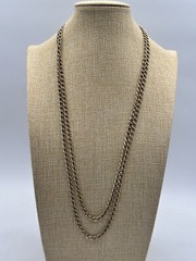 Monet Gold Tone Long Chain Necklace 54 Inches Signed