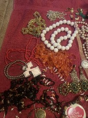 Lot Vintage Costume Jewelry Modern Mixed Wear Craft Resell Necklace Earrings Etc