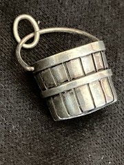 Vtg. FULL NAME HALLMARK BROWN COUNTY BASKETS STERLING CHARM NOS RETIRED