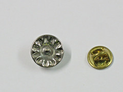 Diamond Rhinestone and Faux Pearl Lapel Brooch Pin