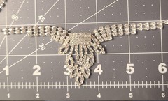 Rhinestone Necklace w/Extender & Earrings Set Sparkly Glamorous Princess 8″-11″