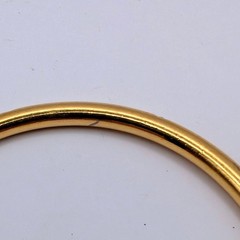 Vintage JBK Camrose Kross Gold Plated Crystal Bangle Bracelet 8.5in