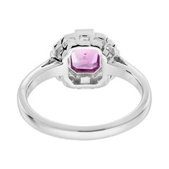 2.10Ct Art Deco Style Lab Created Diamond Anniversary 14k White Gold Finish Ring