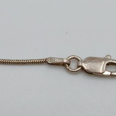 VTG 925 Snake Chain Station Bead Bracelet 7″ Sterling Silver 2g Minimalist Italy