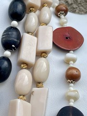 Vintage Lucite Resin & Acrylic Plastic Statement Necklace Lot (3 Pieces)