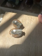 Matisse Renoir Copper Enamel Earrings Clip On Vintage 1950s