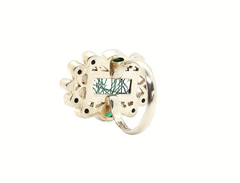 Nicky Butler Ring 925 Sterling Silver Green Rutilated Quartz Peridot Designer