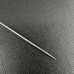 Vintage Hat Stick Pin Gold Tone Faux Seed Pearl Cluster Studded Head 4.25″