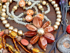 COLLECTOR ESTATE lot Hippie &Modernist Jewelry Boho Amethyst Bib Collar Necklace