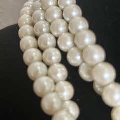 Necklaces TWO 18” Quality Faux Glass Pearl Beads. Very Good Color. Just Classic