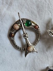 Lot of 4 Misc. Brooches, Dragonfly, Flower and etc. #AA