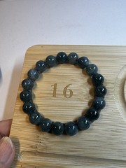 Natural A-Grade Jade ice blue water jadeite beads bracelet 10mm stretch new
