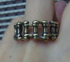 Vintage Style Solid Brass Mechanical Finger Ring – US Size 11