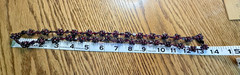 Vintage Garnet Beaded Necklace Burgundy Bohemian Cluster 27″ 77GR Estate