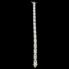 Sterling Silver 925 Marcasite Hinged Links Bracelet 21 gr Vintage 7.5″