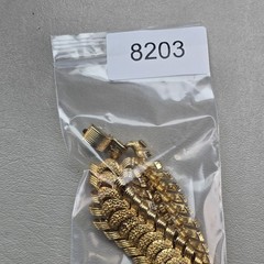 Vintage Coro Gold Tone Link Bracelet Chunky Textured Safety Chain