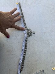 Vintage 1990s Chunky Retro Rhinestone Necklace From Sparkle City