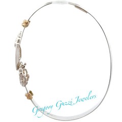 Sterling Silver And 14KT. Annapolis Maryland Destination Bracelet (6mm)