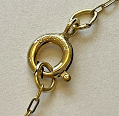 Sterling Silver and Gilt Gold Token Of Morndinsamman Celtic Pendant Necklace
