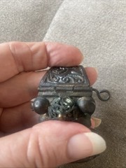 Vintage Antique Moroccan Enamel Berber Cuff Bracelet Ethnic Tribal Bangle