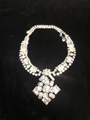 Vintage Art Deco Beauty Clear Rhinestone Choker