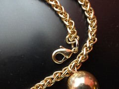 Monet Necklace 7 Fringe Tassel Chocker Gold Tone Egyptian Revival