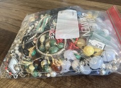 Vintage Costume Jewelry 4lbs 10oz Bag Many Wearable Or Re-Purpose for Crafting
