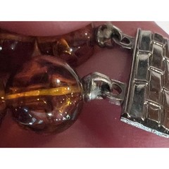 Vintage Baltic Amber Double Strand Necklace Cognac Amber Bead Statement 97g 21in
