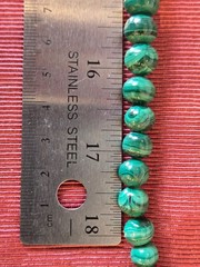Necklace 24-inch length Malachite 4.0 mm -14.0 mm GRADUATED Bead Strand