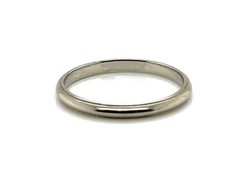 Art Deco Wedding Band Anniversary Ring 18K White Gold Kingcraft Original 1930’s