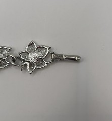 Vintage CORO Bracelet Silver Tone Ivy Leaf leaves Fall Holiday Jewelry Classic