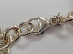 Sterling Silver Charm Bracelet w/ 8 Beautiful Charms ~ 7-1/2″ ~ 41.4g ~ 5-C434