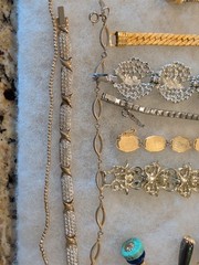 Estate Jewelry Sterling Silver, Weiss Coro Panel Emmons +21 Bracelets