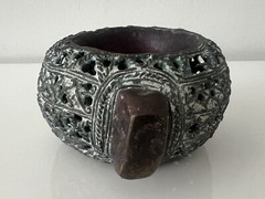 Antique Bronze African Currency Slave Bangle Bracelet
