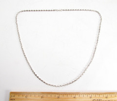 Vintage Providence Chain Co. USA Sterling Silver Tinsel Nugget Necklace 19.5″