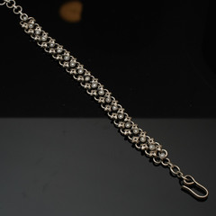 925 Antique Silver chain Bracelet with Pearl BLSS/22