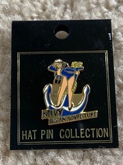 Beautiful Vintage Hat Pin Collection – Navy, It’s an Adventure Estate